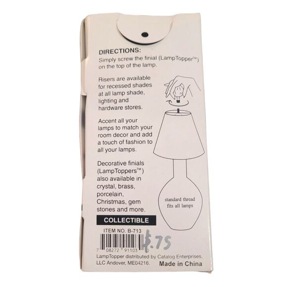 Lamp Toppers Collectible Christmas Winter Snowman Crown Your Lamps - Picture 3 of 3